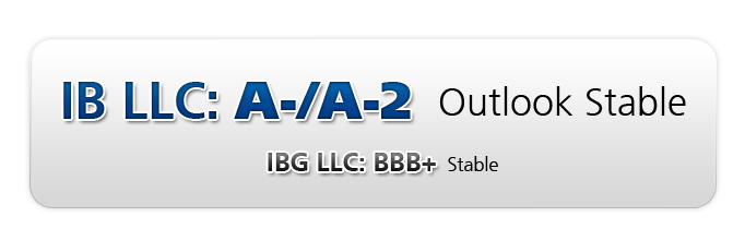 IB LLC Rating: A-/A-2 - Outlook Stable
