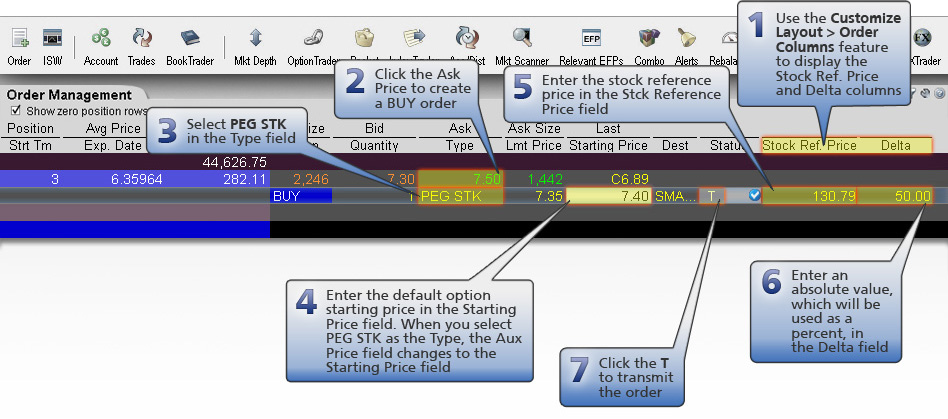 Pegged-to-Stock Buy Order