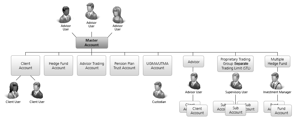 Grafico della struttura del conto per i consulenti