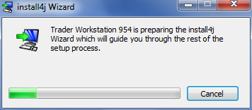 TWS Install for Windows Screen