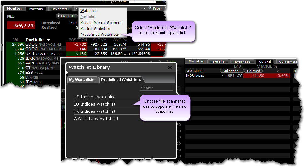 Predefined Watchlist