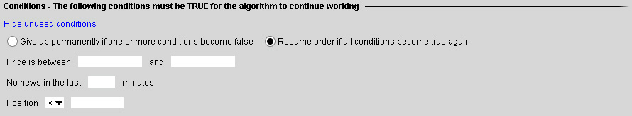 Conditions