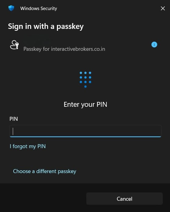 verify Face ID / Fingerprint / PIN